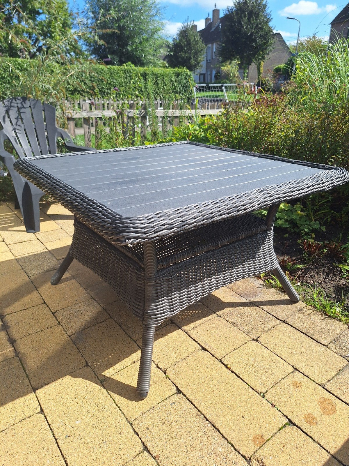tuintafel tambohuse, jysk, Ophalen, Gebruikt, Vierkant, Kunststof