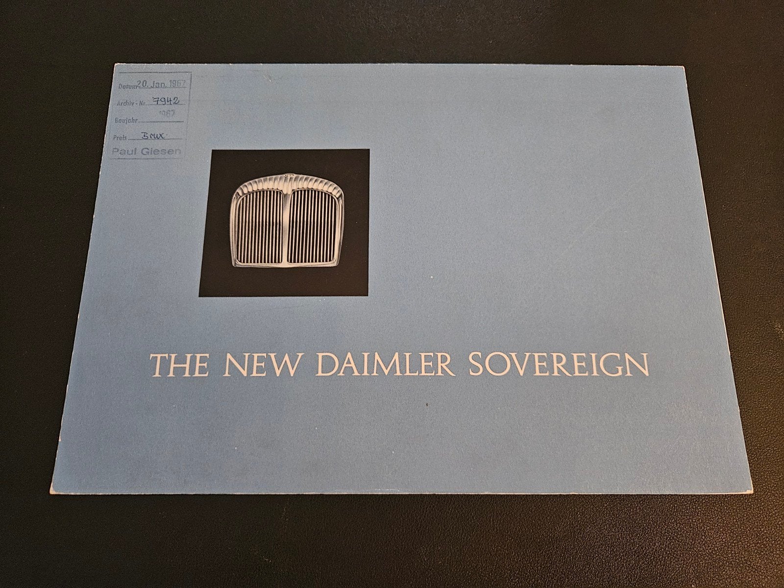 Brochure Daimler Sovereign, Ophalen of Verzenden, Zo goed als nieuw, Overige merken