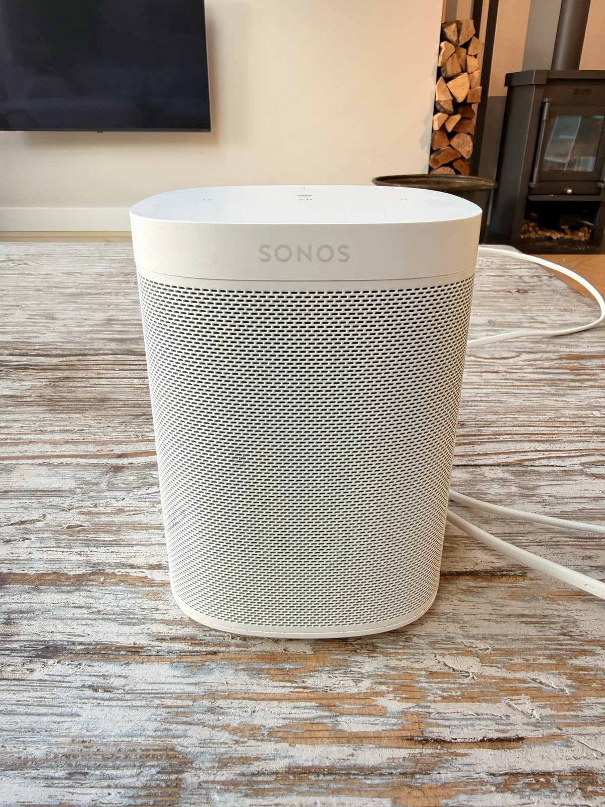 Sonos One Gen 2 Slimme Speaker Wit - Zo goed als nieuw, Slimme speaker, WiFi, Ophalen of Verzenden, Zo goed als nieuw