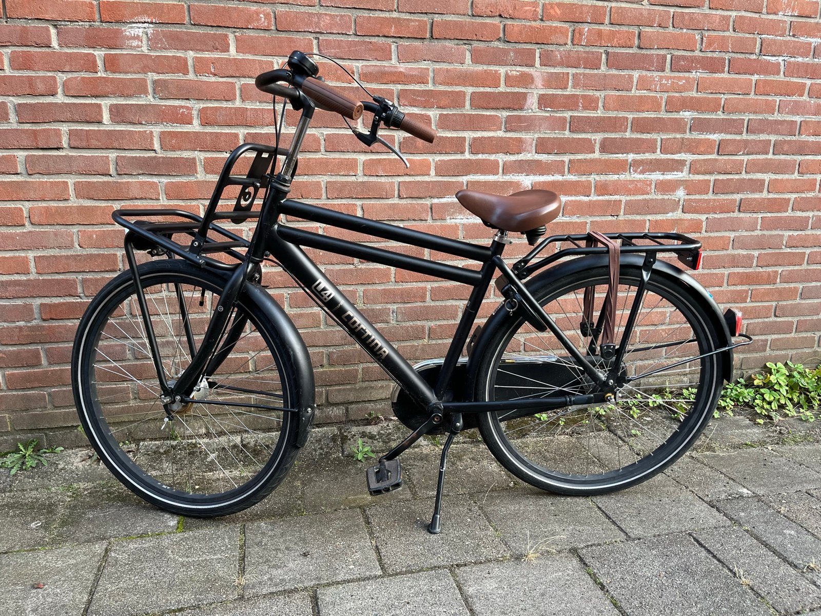 Cortina U4 Transportfiets 26 inch- Zwart, goede staat, Terugtraprem, Versnellingen, Zo goed als nieuw, Ophalen