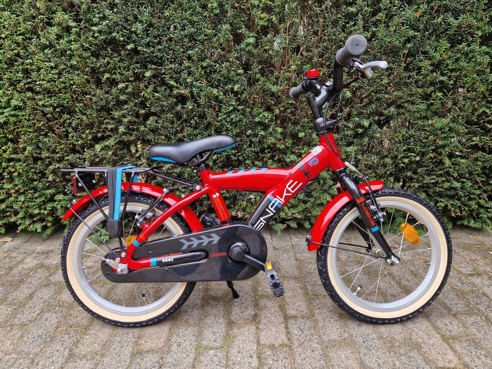Als nieuwe Loekie Snake 16 inch jongensfiets rood 2025, Ophalen, Terugtraprem, Loekie Alpina Batavus Limit Spirit Supersuper Popal Puky