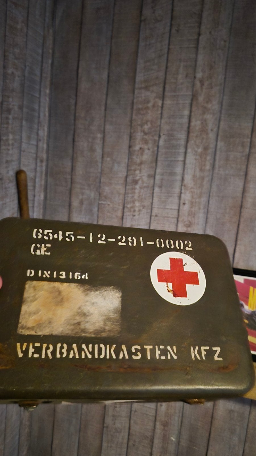 EHBO kist Duitse leger., Ophalen, Landmacht, Duitsland, Kist of Geocache