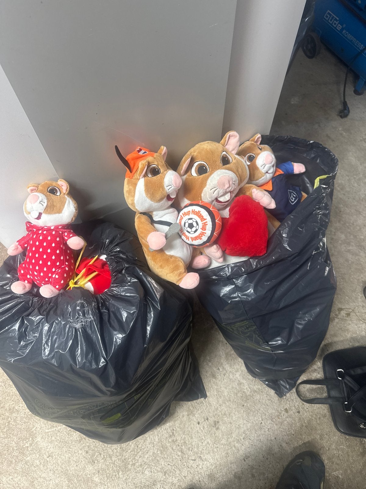 Grote partij AH Hamsters (2 vuilniszakken vol), Ophalen, Gebruikt, Albert Heijn, Hamster