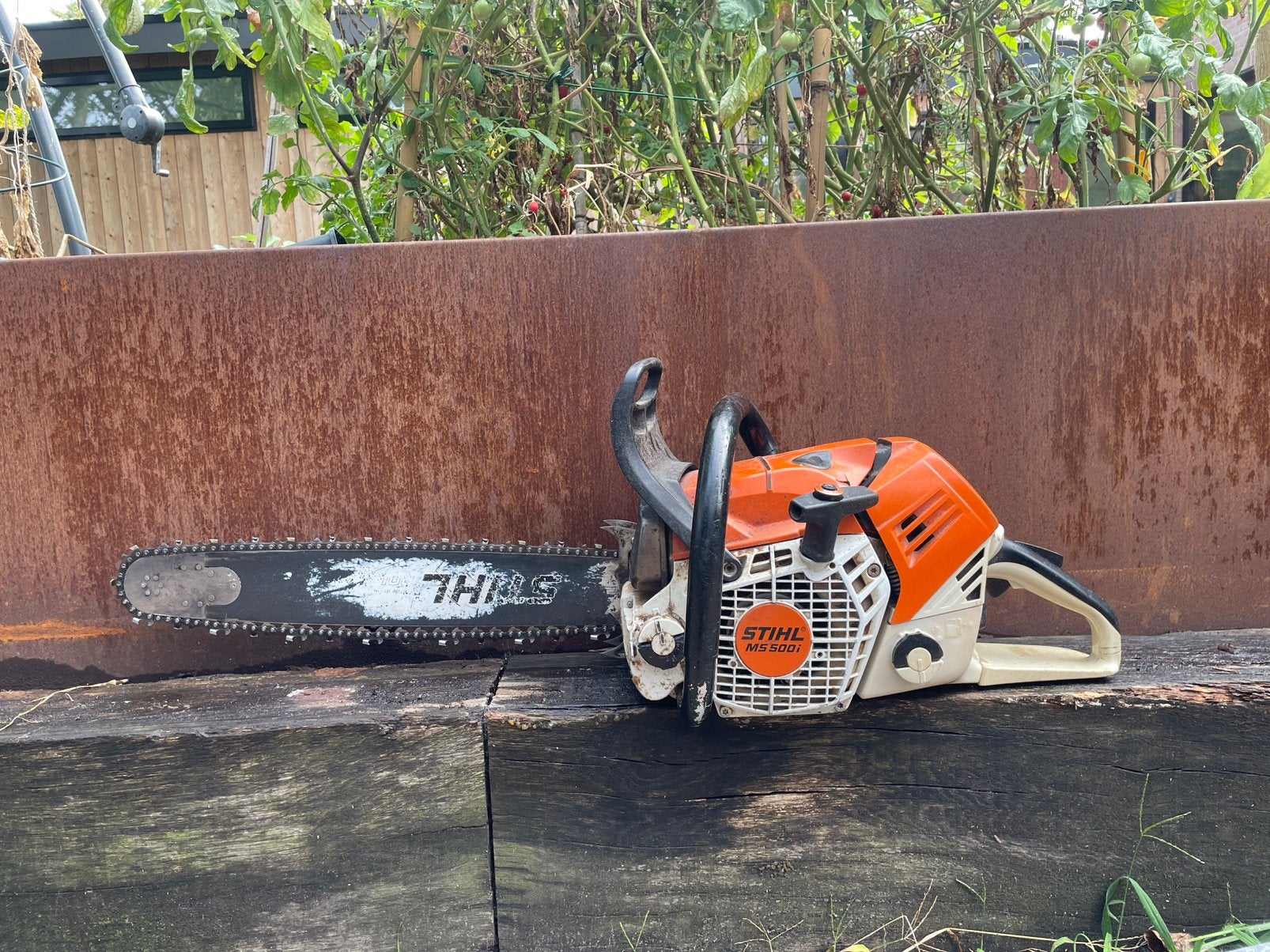 stihl 500i kettingzaag, Ophalen of Verzenden, Gebruikt, Stihl