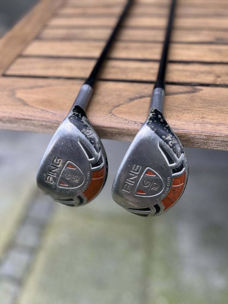 Twee Ping G10 hybrides, 18 en 24, Sport en Fitness, Ophalen, Gebruikt, Club, Ping