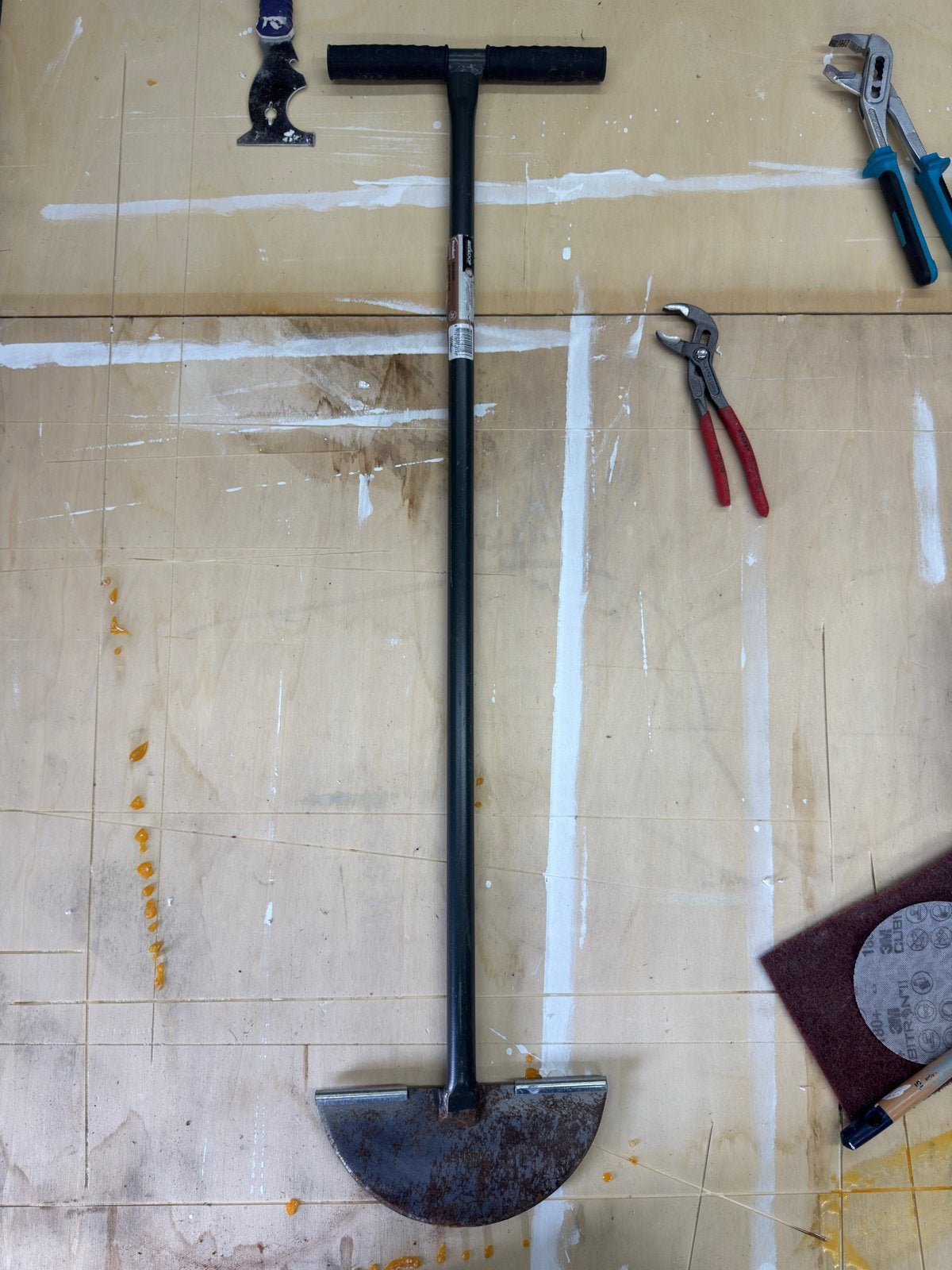 Welkoop Graskantsteker 85cm gesmeed staal met opstapjes, Ophalen, Gebruikt, Overige soorten