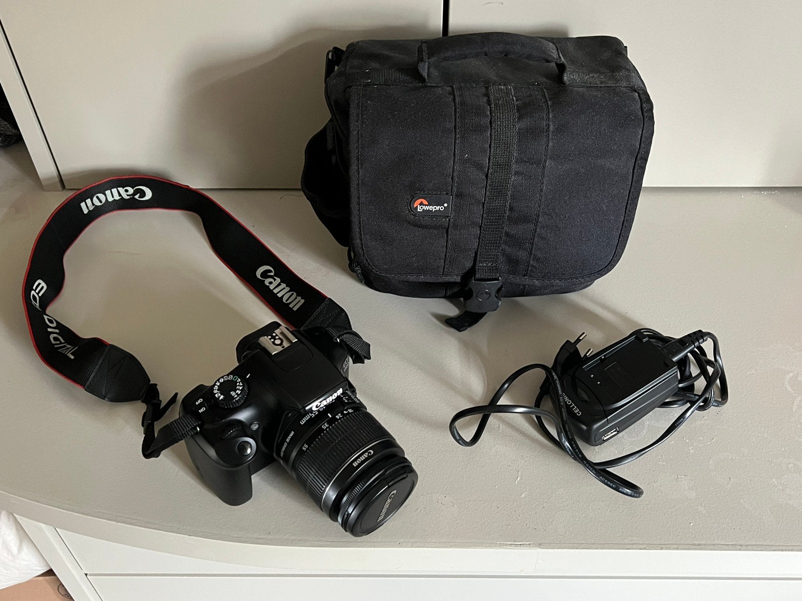 Canon EOS 1100d + 18-55 mm lens, Audio, Tv en Foto, Ophalen of Verzenden, Gebruikt