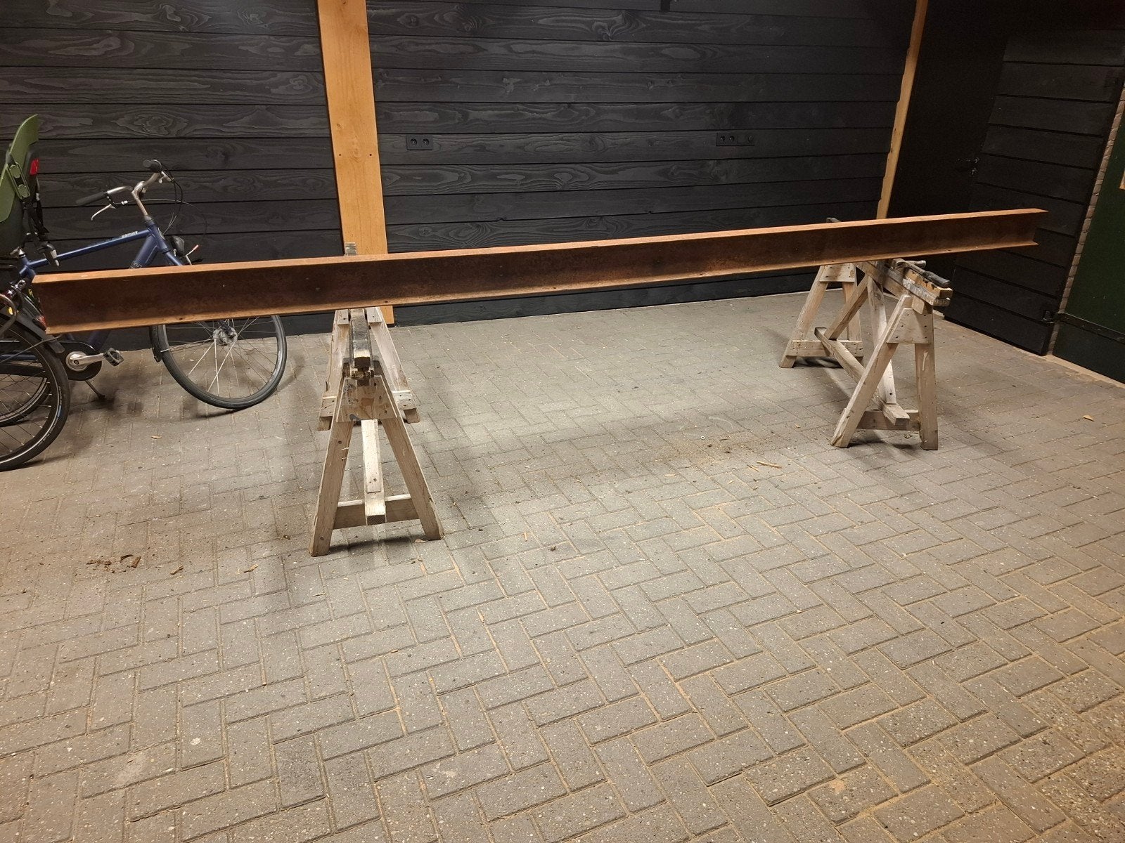 Stalen IPE 16 balk  410 cm lang, robuust en gebruikt, Ophalen of Verzenden, Gebruikt, IJzer