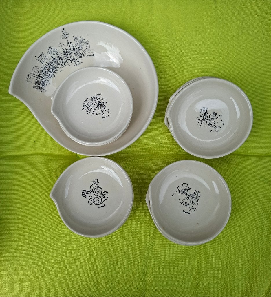 Vintage Grolsch bier snack / pindaset 13 delig, Verzamelen, Ophalen of Verzenden, Zo goed als nieuw, Overige typen, Grolsch