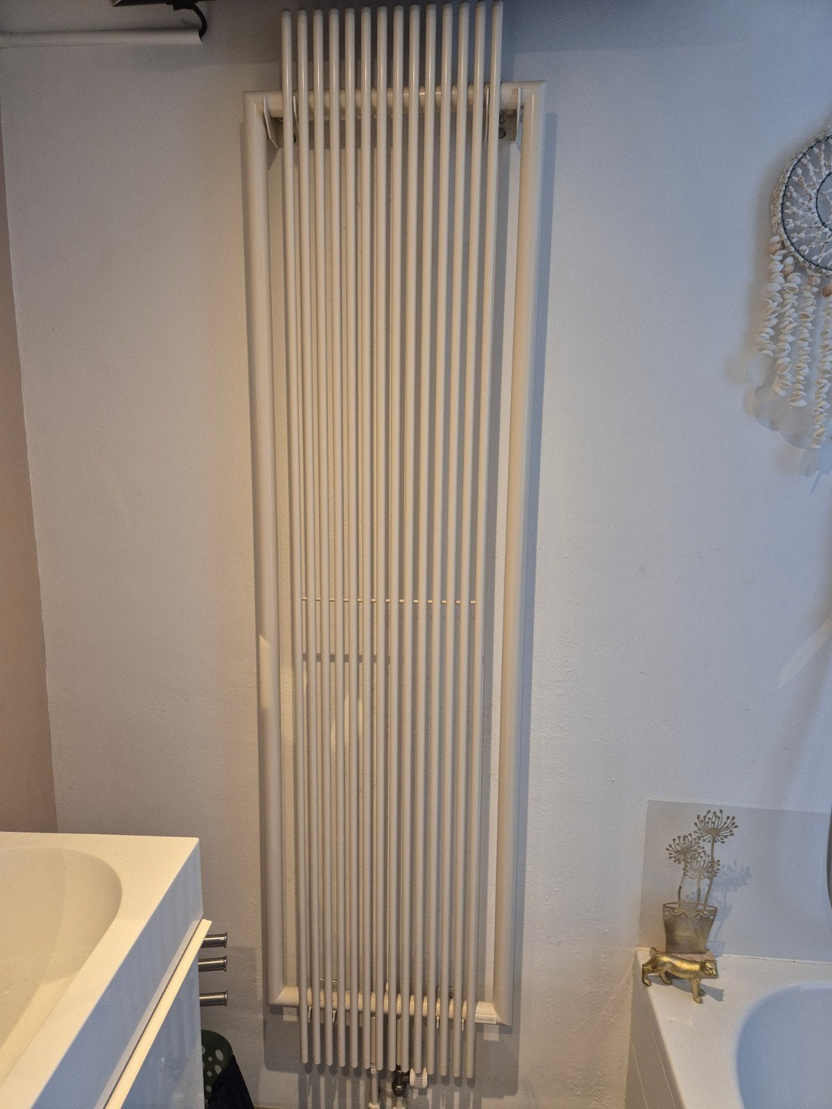Verticale thermic design radiator, wit, 180 cm hoog, 45 cm b, Ophalen, Gebruikt, Radiator, Minder dan 60 cm