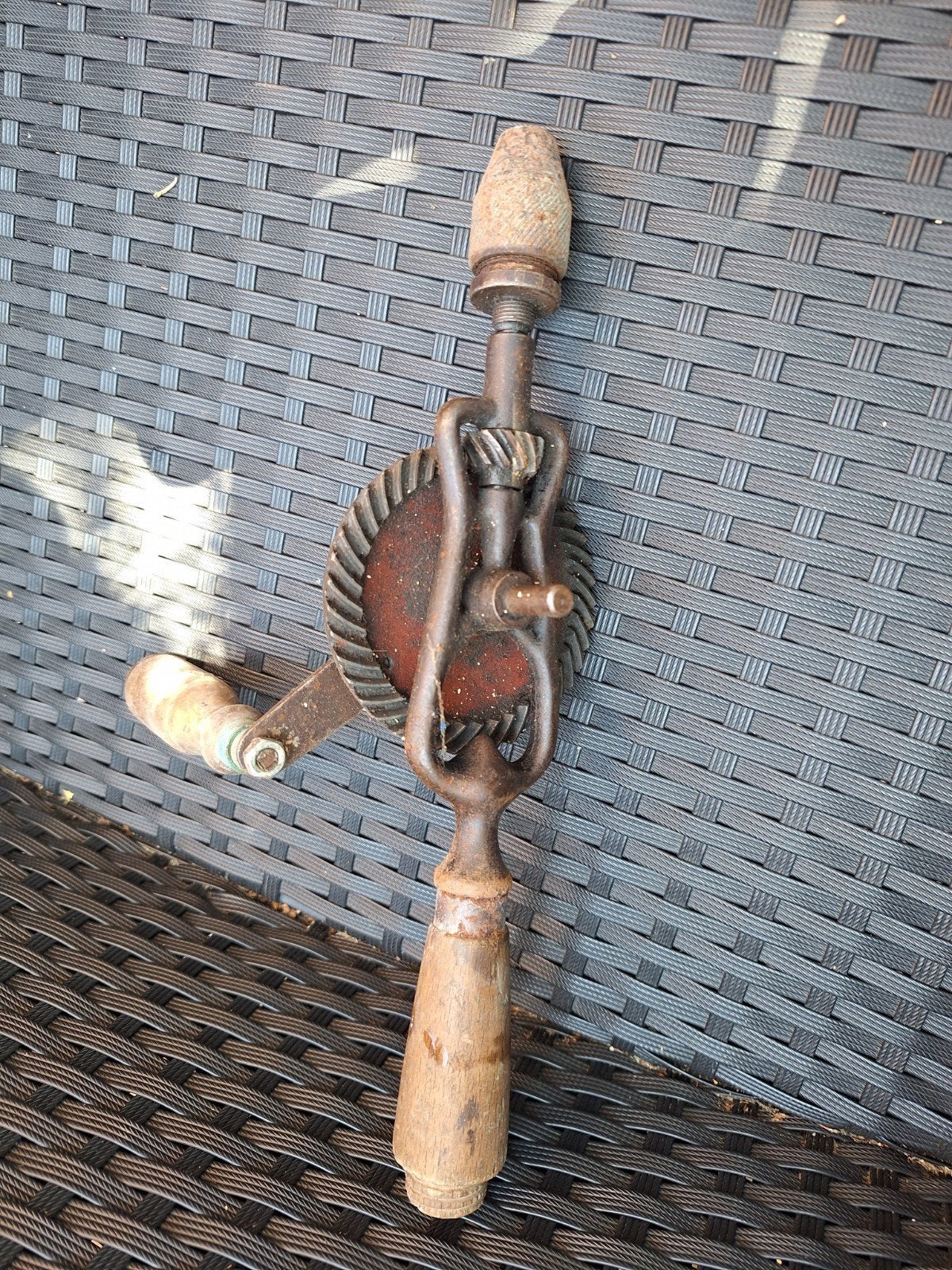 Antieke handboor - Vintage gereedschap, Ophalen of Verzenden