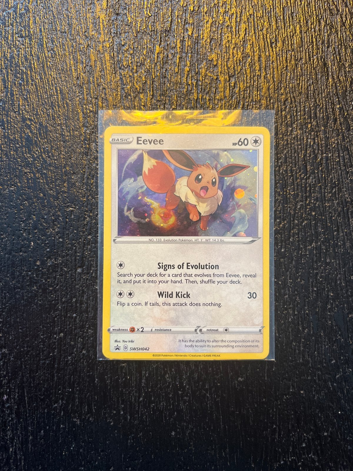 Pokémon Eevee SWSH042 Promo Kaart, Ophalen of Verzenden, Zo goed als nieuw, Losse kaart