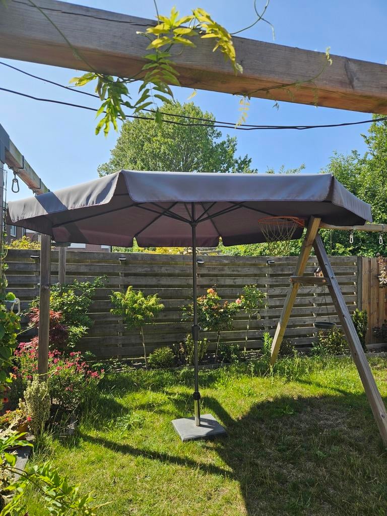 Parasol inclusief zware voet, Tuin en Terras, Parasols, Ophalen, Zweefparasol
