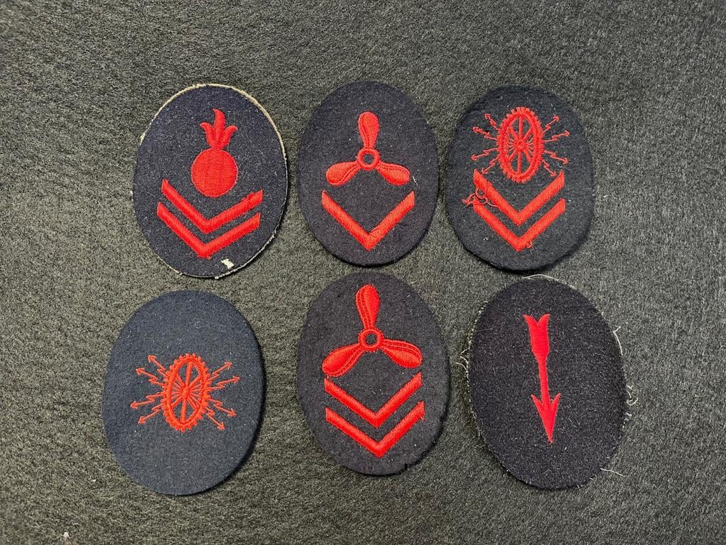 Kriegsmarine mouw patches, Verzamelen, Ophalen of Verzenden, Marine, Duitsland, Embleem of Badge