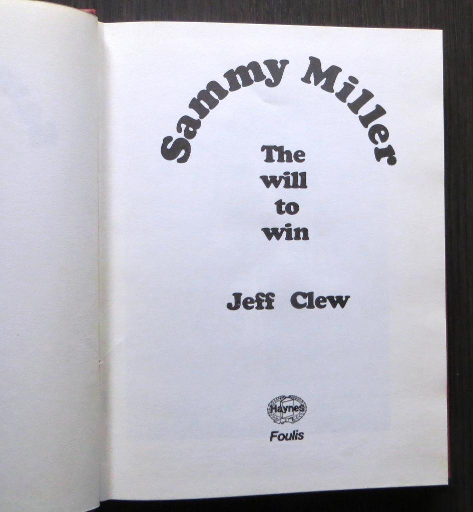 Sammy Miller - Will to win - 1e druk, 1976 (trial & wegrace), Verzenden, Gelezen, Algemeen
