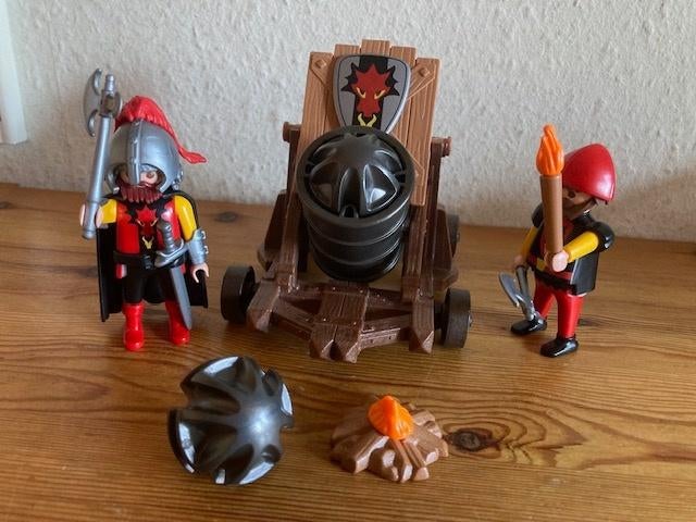 Playmobil draken ridders met kanon 6038 jaren 2000 oud, Kinderen en Baby's, Speelgoed | Playmobil, Ophalen of Verzenden, Gebruikt