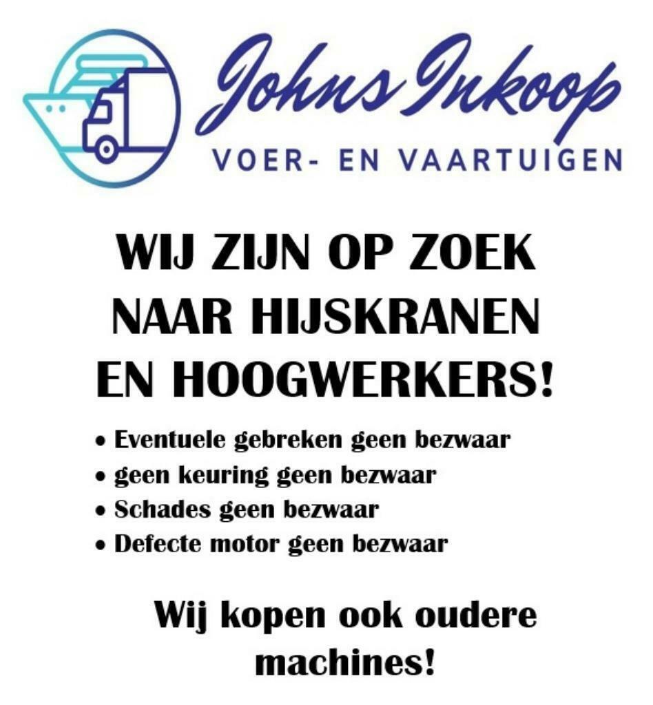 GEZOCHT! HOOGWERKERS, HIJSKRANEN ,HEFTRUCKS, GRAAFMACHINES!, Ophalen