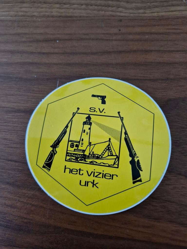 4823 Urk S.V. Sticker - Het Vizier, Verzamelen, Stickers, Ophalen of Verzenden, Gebruikt