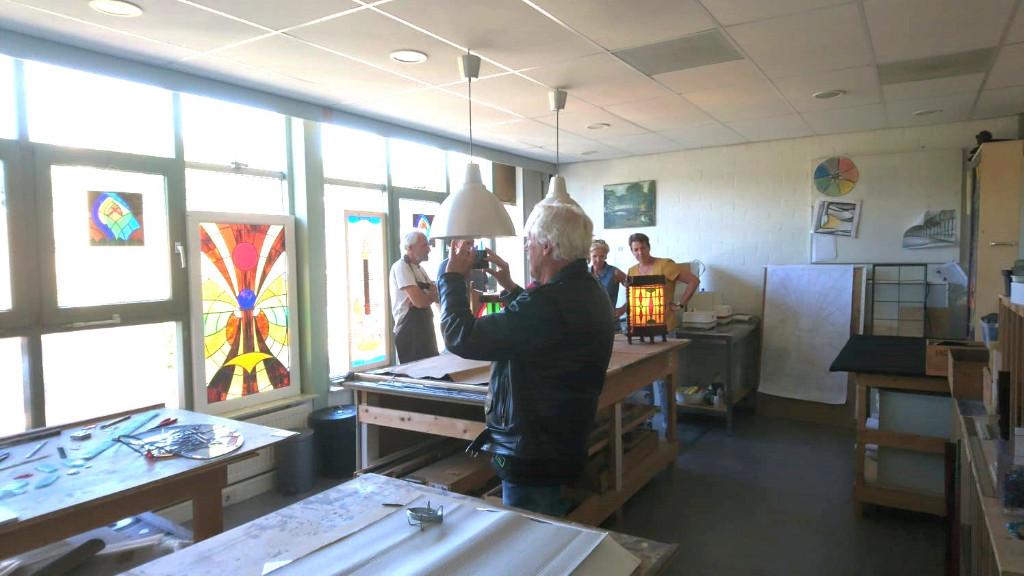 glas in lood, Ophalen