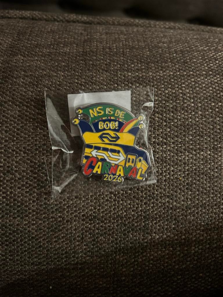 Carnaval NS pin 2026, Ophalen, Nieuw, Stad of Land, Speldje of Pin