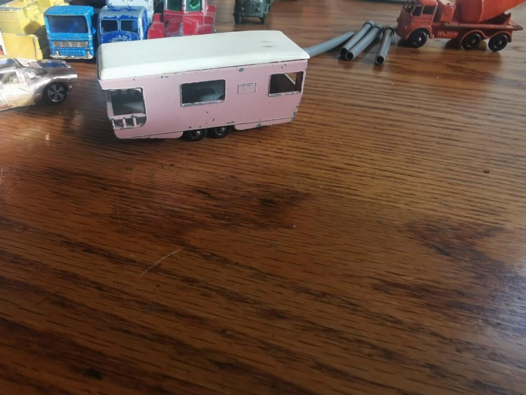 Vintage Matchbox Caravan, Hobby en Vrije tijd, Modelauto's | 1:87, Gebruikt, Overige typen, Matchbox, Ophalen of Verzenden