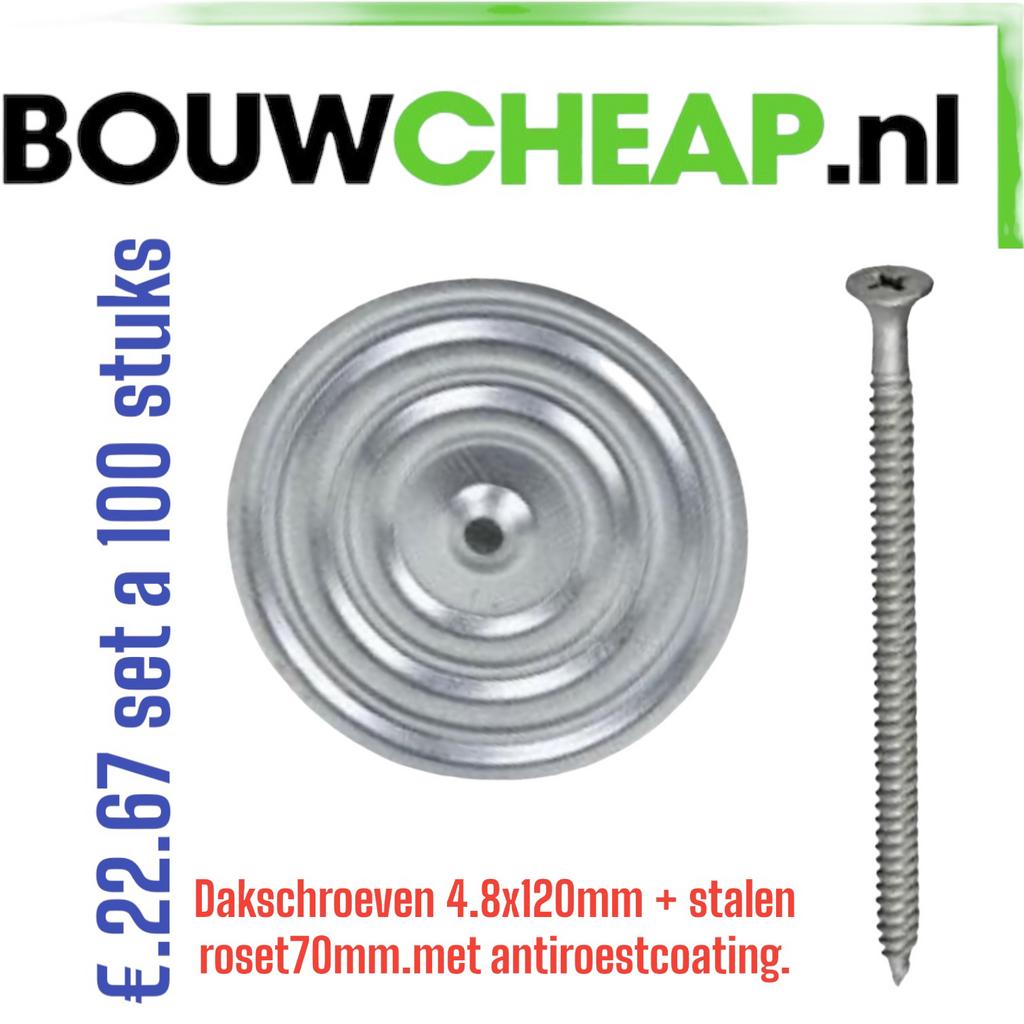 Dakpanplaatschroeven, Doe-het-zelf en Verbouw, Dakpannen en Dakbedekking, Verzenden