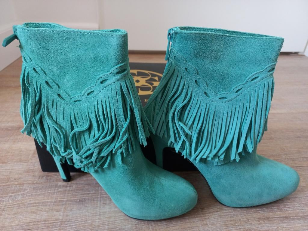 Glamorous Suède Fringe Laarzen nieuw maat 38, Lage of Enkellaarzen, Nieuw, Ophalen of Verzenden, Glamorous