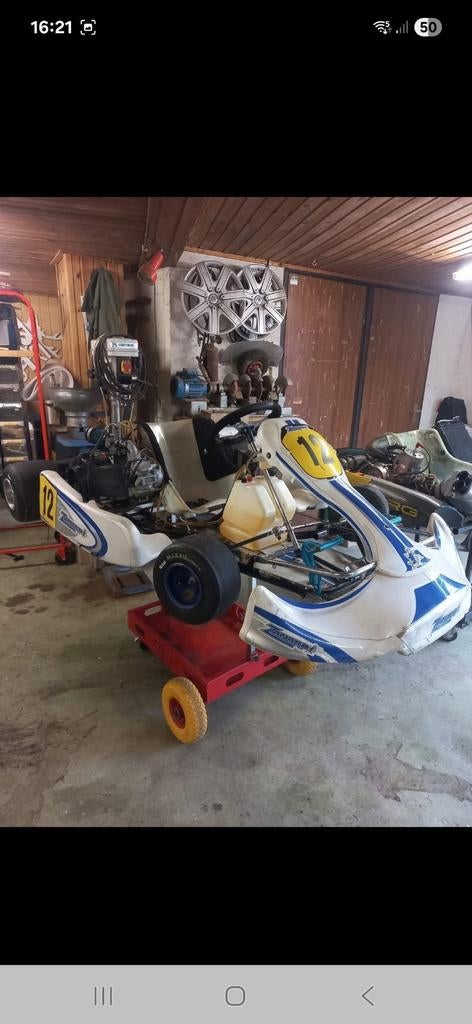 Rk1 kart met crg frame en zanardi kappenset, Sport en Fitness, Karting, Ophalen of Verzenden, Gebruikt, Kart