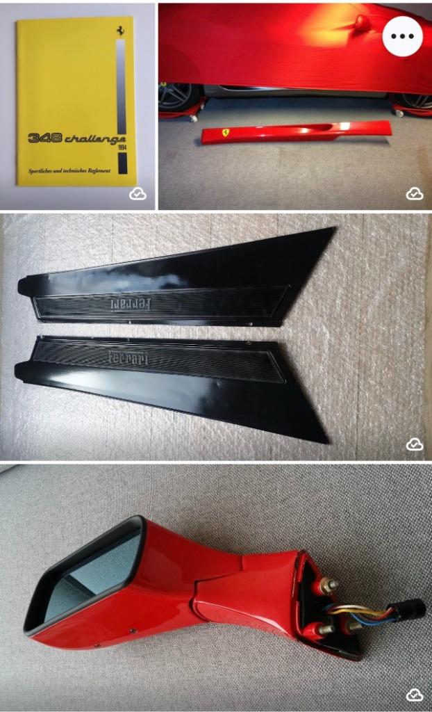 Ferrari 348 355 spiegel koplamp boekjes koffer radiator ABS, Ophalen of Verzenden, Gebruikt, Ferrari
