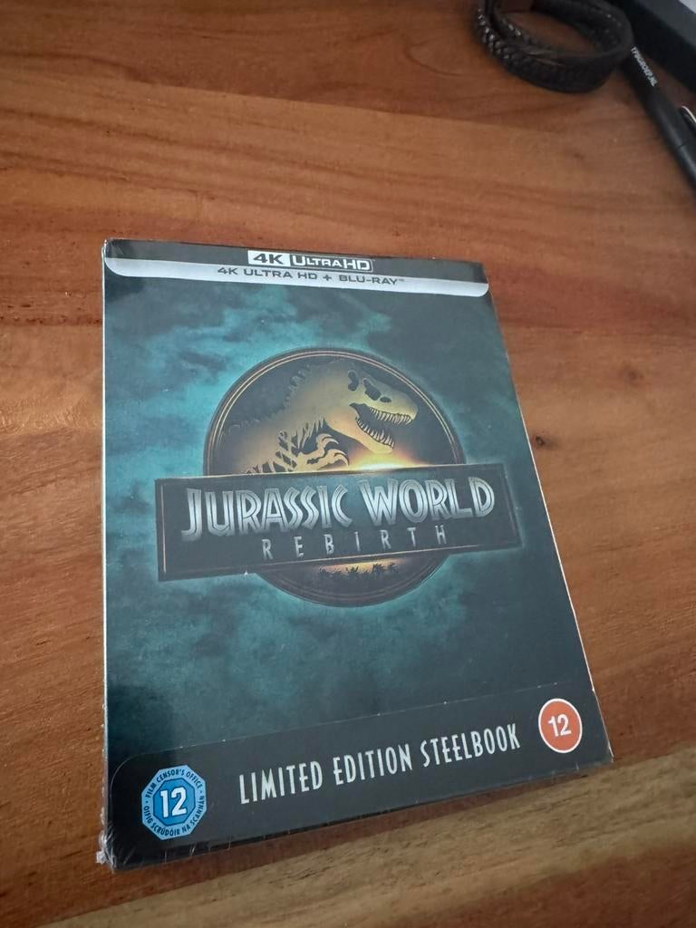 Jurassic world Rebirth steelbook limited edition blu ray 4k, Ophalen of Verzenden, Zo goed als nieuw