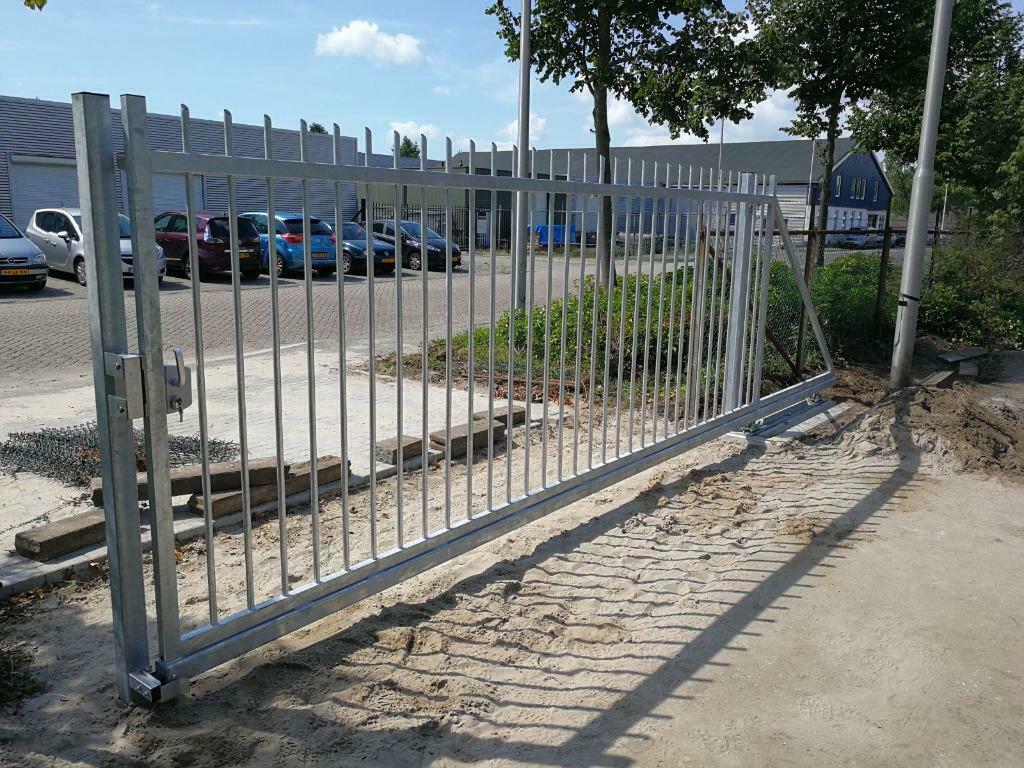 BUDGET Schuifpoort 350x150cm handbediend, Tuin en Terras, Schuttingen, Ophalen, 1 tot 2 meter, Nieuw, 3 tot 6 meter