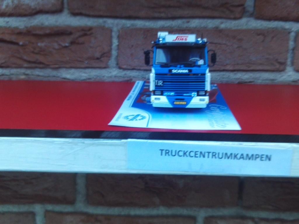 Tekno   Scania  142   4 x 2   V8   van   Sties., Hobby en Vrije tijd, Modelauto's | 1:50, Ophalen of Verzenden, Nieuw, Bus of Vrachtwagen