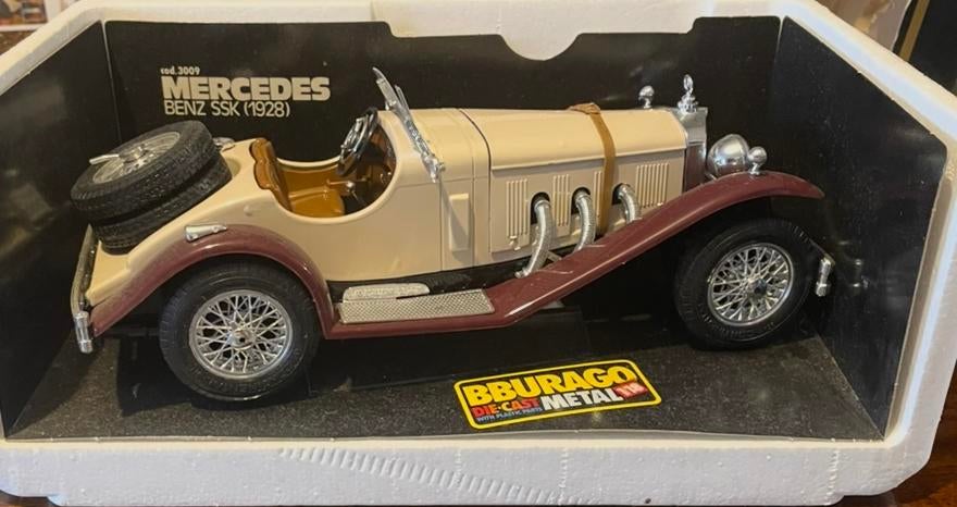 BBURAGO MERCEDES BENC SSK 1928, Ophalen of Verzenden, Zo goed als nieuw, Bburago
