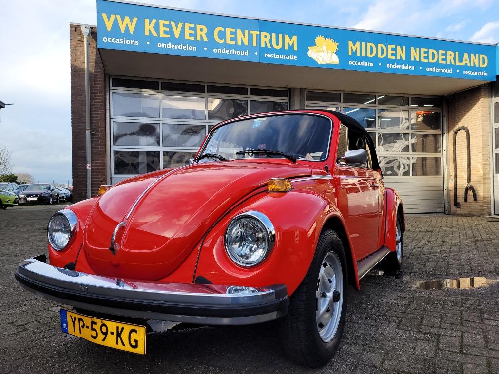 Volkswagen Kever 1303 Cabrio 1.6 Injectie 1979 Rood, Auto's, Cabriolet, 1600 cc, Handgeschakeld, Particulier