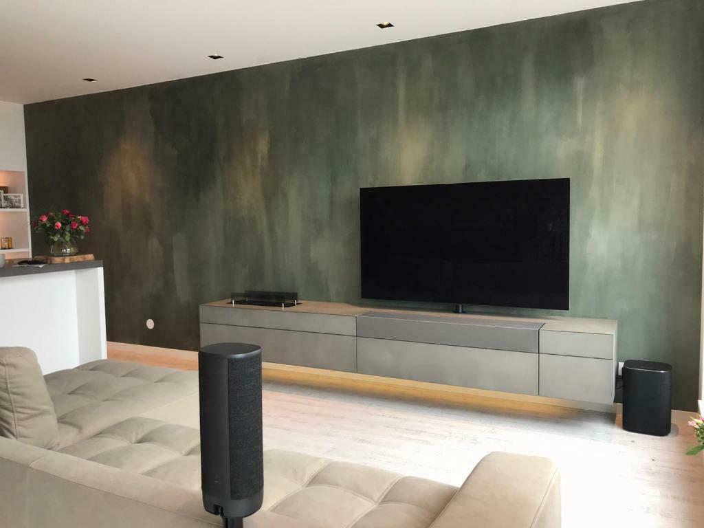 Tv-soundbar -meubel AVS 300 met bio-ethanol haard (11) Artyx, Huis en Inrichting, Kunststof, Nieuw, Ophalen of Verzenden, 200 cm of meer