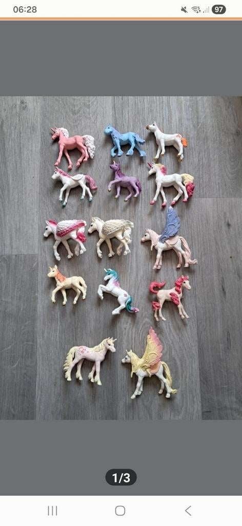 14 Schleich Bayala Eenhoorn Veulens, Ophalen of Verzenden, Zo goed als nieuw