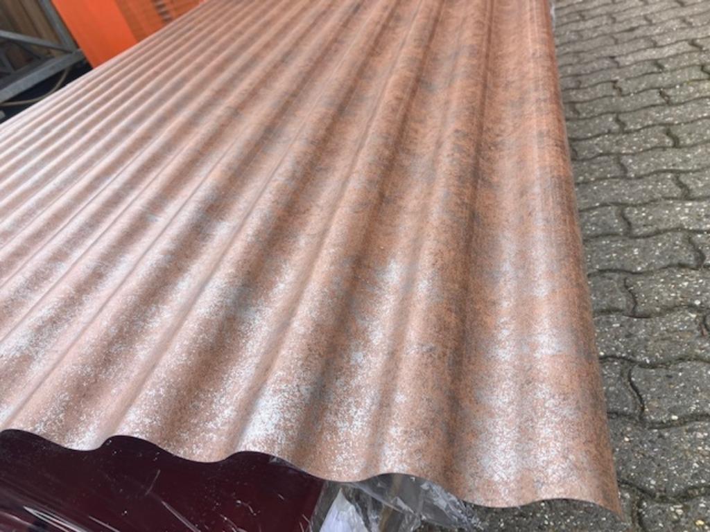 Golfplaten 18/76 Cortenstaal look  voor wand of dak, Ophalen, Nieuw, Overige materialen, Minder dan 20 mm