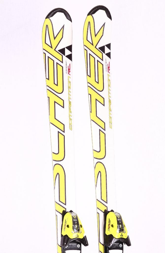 160 kinder ski's FISCHER COMPETITION RC, white/yellow, 100 tot 140 cm, Ophalen of Verzenden, Carve, Skiën