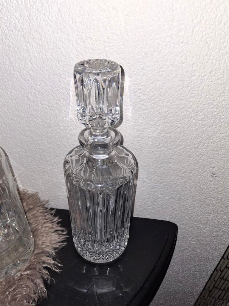 Kristallen Karaf met Stop 29 cm lang 9 cm doorsnee, Ophalen of Verzenden