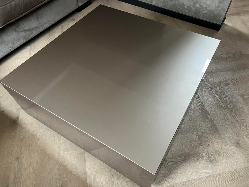 Salon tafel en side table van het merk PUUUR, Ophalen, Overige materialen, 100 tot 150 cm, Vierkant