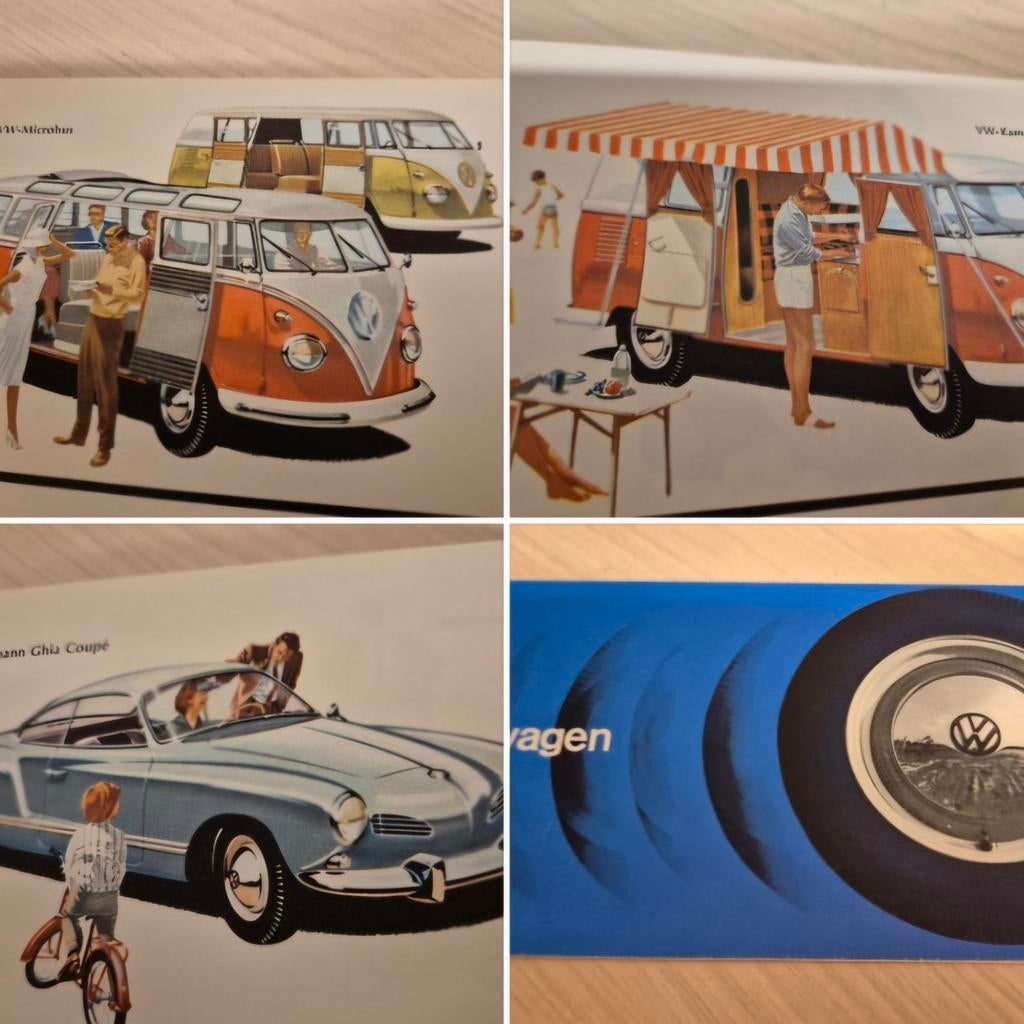 1955 Nederlands Volkswagen camper bus Samba Karmann Ghia, Boeken, Auto's | Folders en Tijdschriften, Zo goed als nieuw, Volkswagen