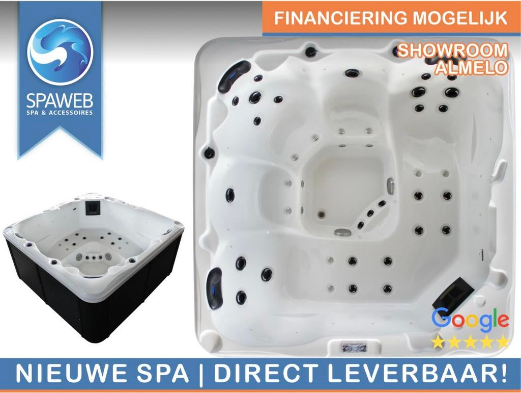 Jacuzzi nieuw 5 pers met 2 ligplekken, Ophalen of Verzenden, Nieuw, Trap, Vast