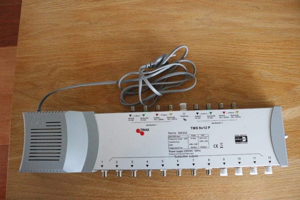 TRIAX TMS 9X12P MULTISWITCH, Ophalen of Verzenden, Zo goed als nieuw, (Schotel)antenne-accessoires, Overige merken
