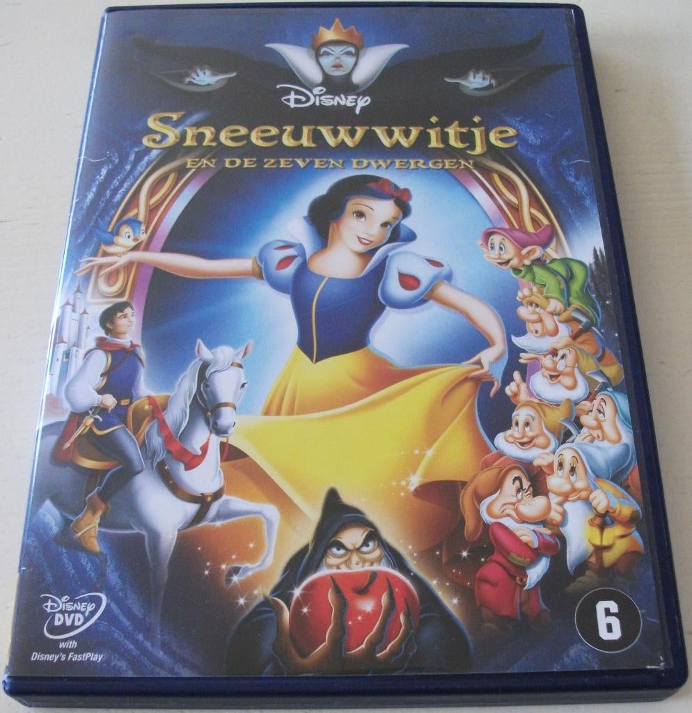 Dvd *** SNEEUWWITJE *** Walt Disney Gouden Rugnummer 1, Tekenfilm, Amerikaans, Ophalen of Verzenden, Zo goed als nieuw