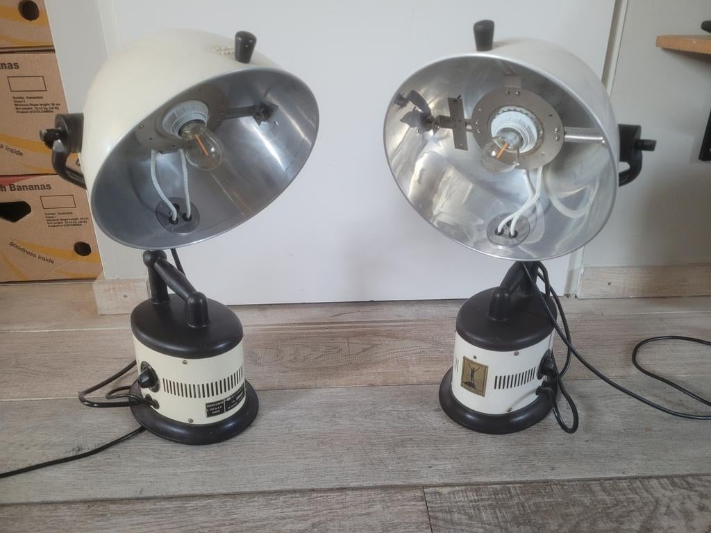 Vintage lampen retro hanau Set - Bakeliet & Aluminium, Ophalen of Verzenden