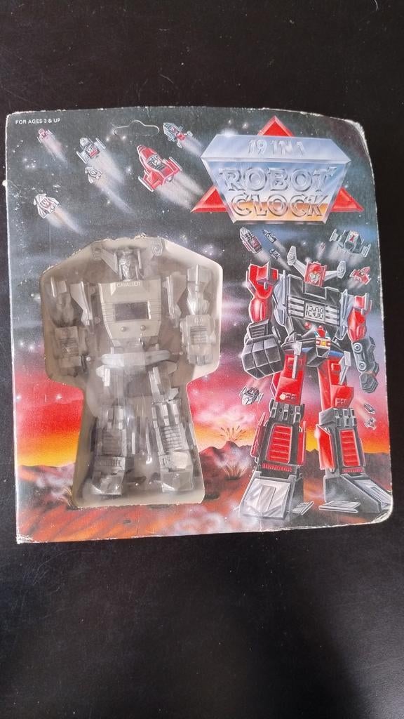 Robot klok clock vintage transformers retro combiner, Verzamelen, Transformers, Zo goed als nieuw, Ophalen of Verzenden