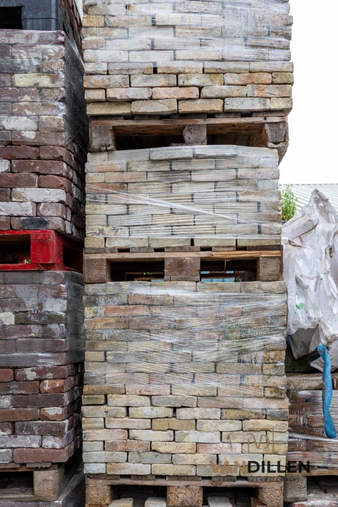 3.800 antieke vormbak geeltjes ijsselstenen 33M2 metselwerk, Doe-het-zelf en Verbouw, Ophalen of Verzenden, Zo goed als nieuw