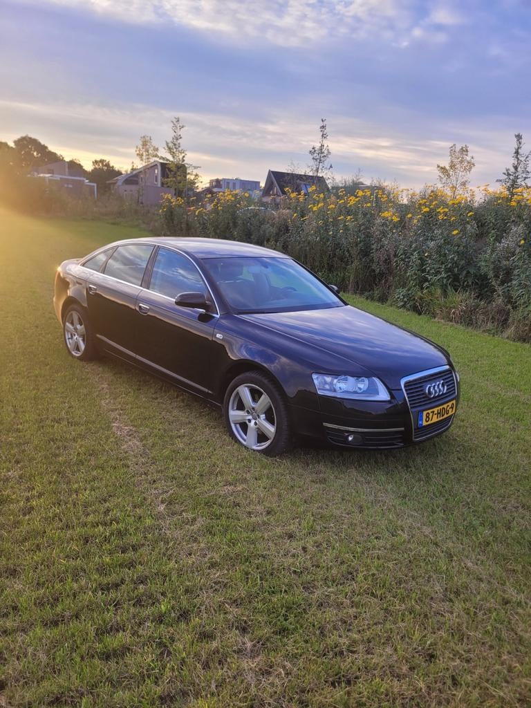 Audi A6 2.4 V6 130KW Multitronic 2008 Zwart, 1800 kg, Zwart, Particulier, 6 cilinders