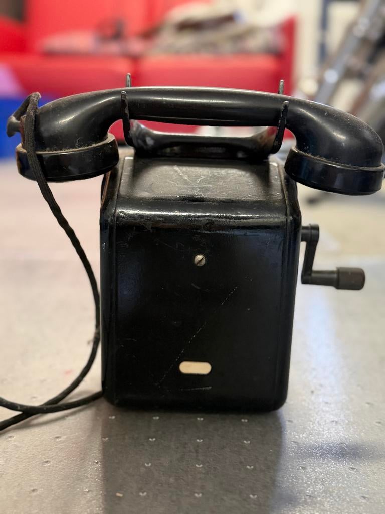 Oude Bakeliet Telefoon met Slinger, Antiek en Kunst, Ophalen of Verzenden