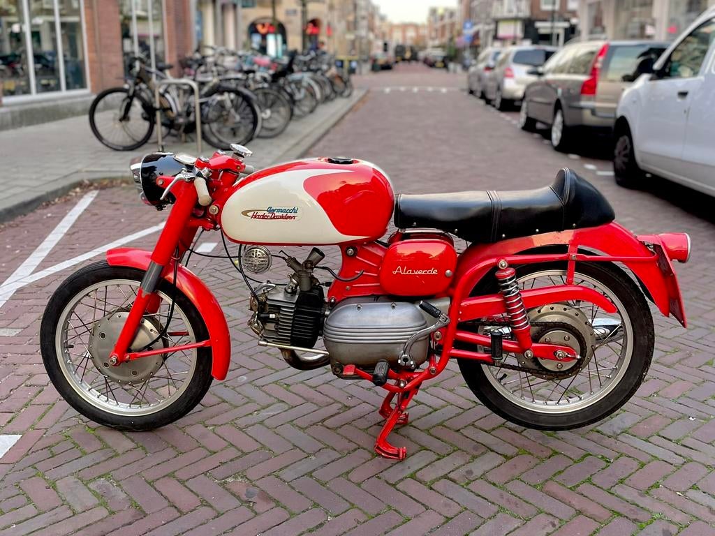 Aermacchi 250 Ala Verde 1962 bijzonder blok, Motoren, 250 cc, Sport, 1 cilinder, 12 t/m 35 kW